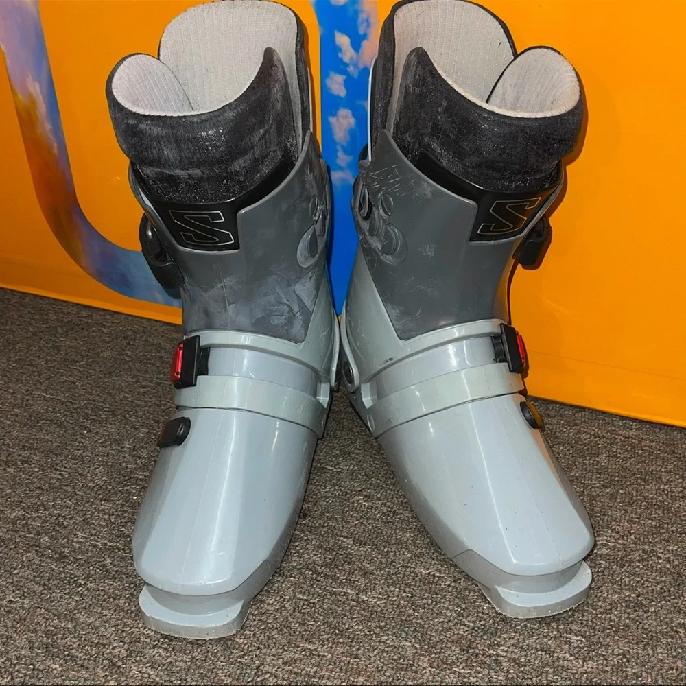 Salomon SX 91 Grey Downhill Ski Boots VINTAGE